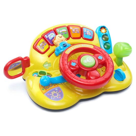 VTech Turn and Learn Driver, Role-Play Toy for Baby, Teaches Animals, Colors