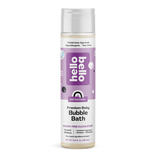 Hello Bello Lavender Bubble Bath, Tear-Free Baby Bubble Bath for All Skin Types, 10 fl oz