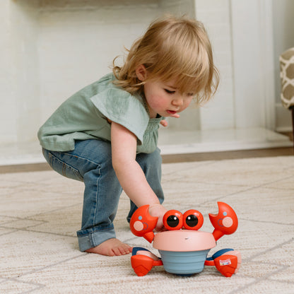 Hopscotch Lane Musical Crawling Crab, Red Dancing Toy, Babies and Toddlers, Unisex, Ages 6+ Months