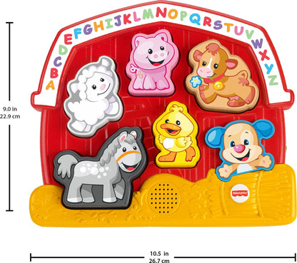 Fisher-Price Laugh & Learn Farm Animal Puzzle with 7 Different Songs